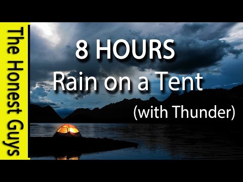8 HOURS - Relaxing Nature Sounds. Rain on Tent Roof - Sleep - Insomnia - Meditation