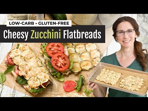 Low-Carb-Käse-Zucchini-Fladenbrot-Sandwich-Wraps | 3 Zutaten