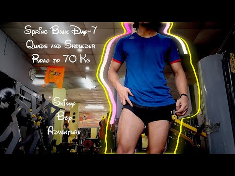 Spring Bulk Day 7-Quads and Shoulder | Road to 70kg