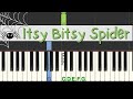 Itsy Bitsy Spider Easy Piano Tutorial With Free Sheet Music