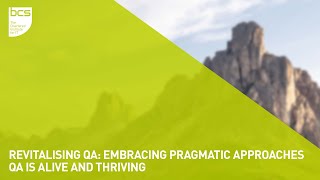 Download the video "Revitalising QA: Embracing Pragmatic Approaches – QA is Alive and Thriving"