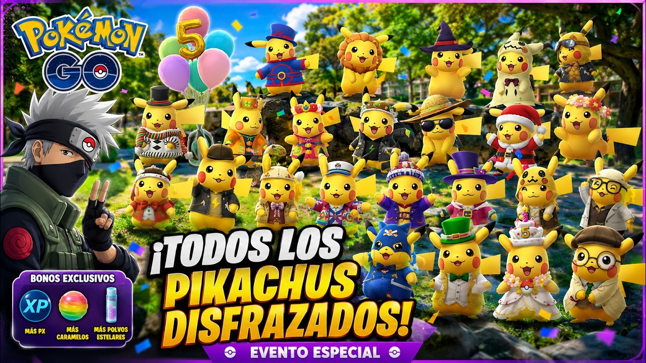 🚨SEGUIMOS ELEVENTO🚨CELEBRACION ESPECIAL DEL ANIVERSARIO DE PIKACHU SHINY DIRECTO POKEMON GO