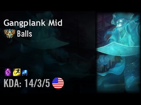 Gangplank Mid vs Twisted Fate - Balls - NA Challenger Patch 6.8
