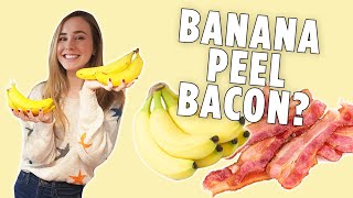 How to Make Banana Peel Bacon | Vegan Bacon Recipe | We Tried It