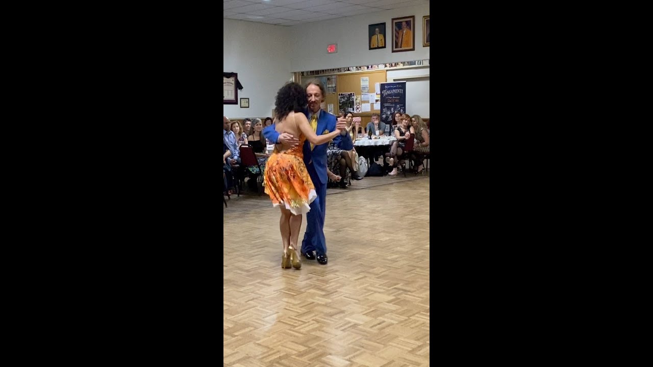 Argentine Tango milonga dancing with Maria Olivera