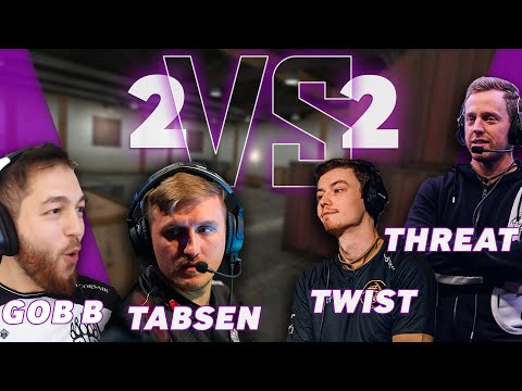 NiP THREAT & twist vs BIG tabseN & gob b | CSGO 2vs2 Rifles
