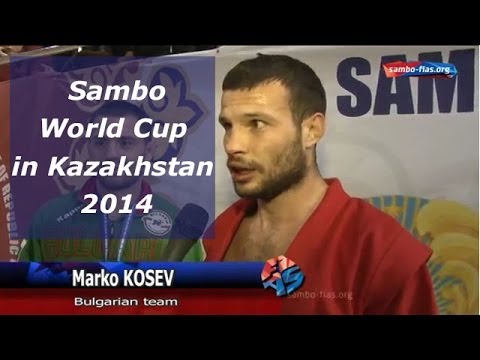 Combat Sambo bulgarian sambist Marko Kosev on Sambo World Cup in Kazakhstan 2014