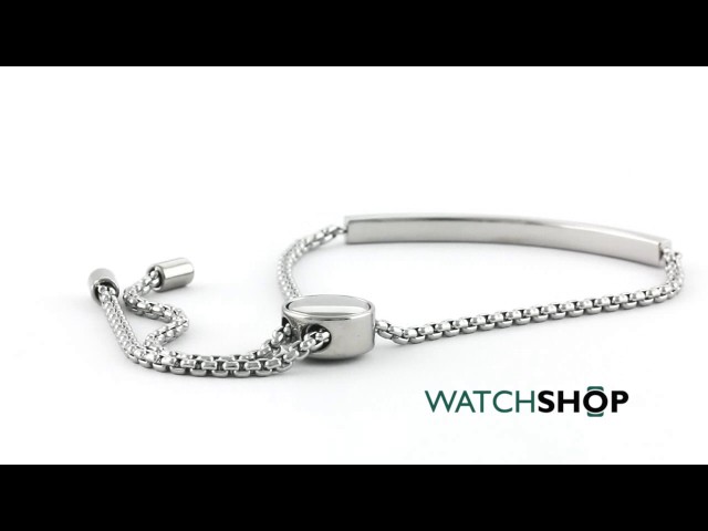 Vídeo relacionado con Michael Kors Pulsera para mujer de plata con piedras semipreciosas y cierre deslizante