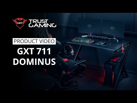 Trust Gaming Desk GXT 711 Dominus Black