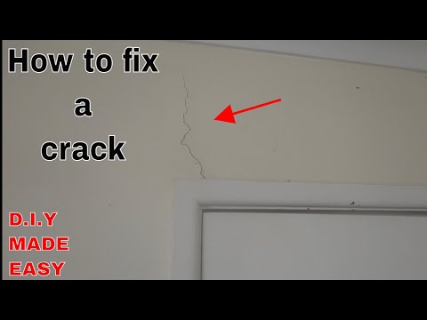 How to fix a crack in the wall - DIY
