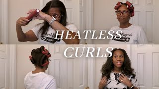 Heatless Curls w/ Flexi Rods On Stretched Natural Hair