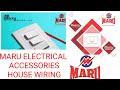MARU ELECTRICAL HOUSE WIRING ACCESSORIES  SWITCH SOCKET BELL PUSH CALL BELL HOLDER CEILING ROSE DB