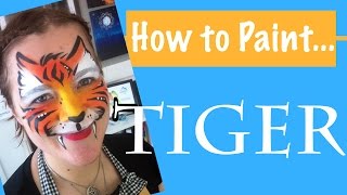 How to Face Paint a Tiger Face Tutorial!