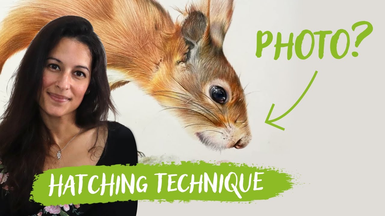 Create realistic animals on paper ✏️ Hatching technique