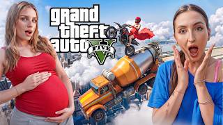 GTA V - STUNT COMPLETED = 500 PLN with WIKI and MADDIE! 🤑