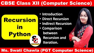 RECURSION | INTRODUCTION | CBSE CLASS - XII | COMPUTER SCIECNE