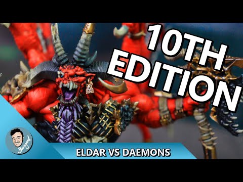 *NEW* 10TH EDITION!!! YNNARI VS DAEMONS WARHAMMER BATTLE REPORT