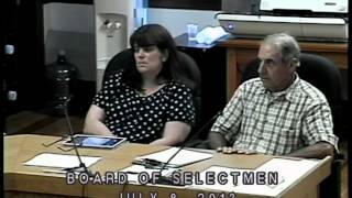 preview picture of video 'Uxbridge Board of Selectmen: 2013-07-08. Resident Knows More Than Town Knows. Bernat Mill Fire'