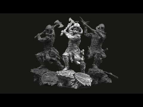 Обзор Оловянной миниатюры Варвар исполненный ярости