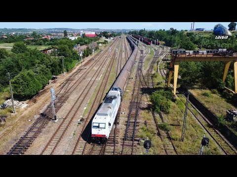 Locomotiva Traxx Diesel & Tren de Marfă Pleacă din Gara Episcopia Bihor Spre Ungaria - 15 Iulie 2023