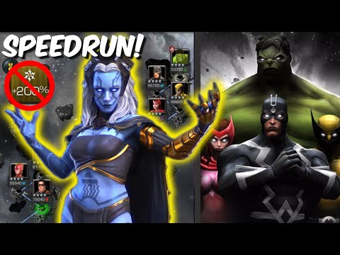 HUGE DAMAGE - STORM X REALM OF LEGENDS SPEEDRUN - Marvel Contest of Champions