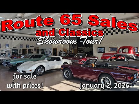 CLASSIC CARS FOR SALE !! Route 65 Sale and Classics 1 2 2026 - muscle cars - hot rods - trucks