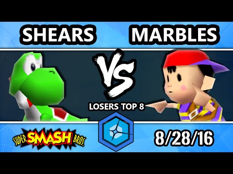 Shine 2016 Smash 64 - Marbles (Pikachu, Ness) Vs. Shears (Yoshi) SSB64 Losers Top 8