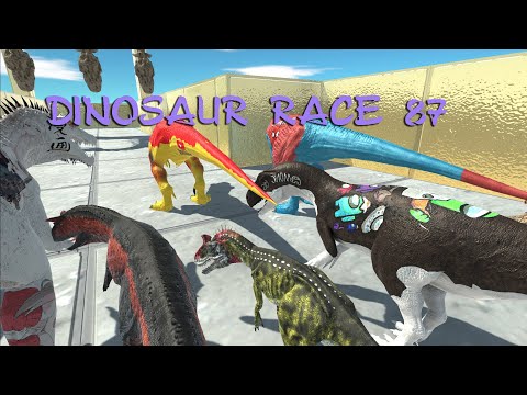DINOSAUR RACE 87 | all unit race - Animal Revolt Battle Simulator