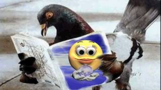 Rolf Just Nilsen med barn  -  "Lille postbud min due"