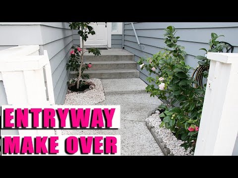 Entryway Makeover by Using Marble Chips