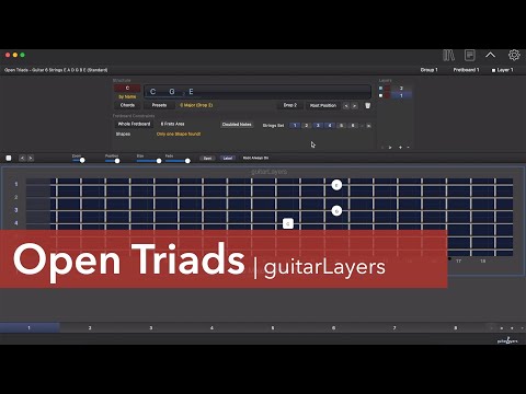 OPEN TRIADS | GuitarLayers