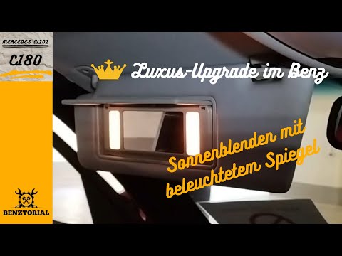 W202 Upgrade: Beleuchtete Sonnenblenden – Luxus wie in der S-Klasse!
