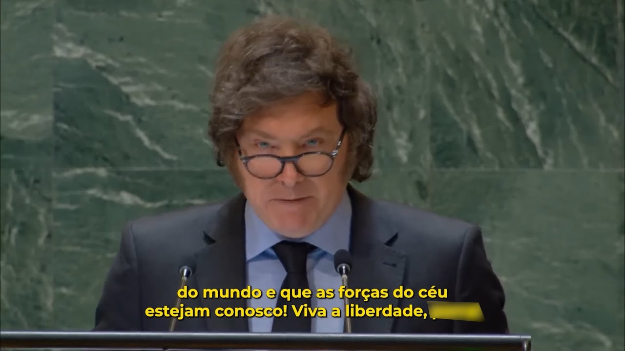 Javier Milei discursa na ONU
