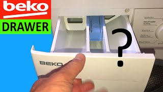 Beko Washing Machine Detergent Drawer Symbols & How to use Detergent & Fabric Softener Compartments