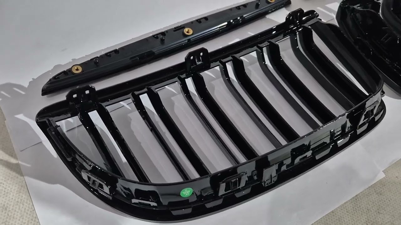 Решетки радиатора M-Look (для E-90/91, 2005-2008, Черный Глянец) Video 1