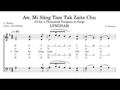 KHB 63 | Aw Mi Sang Tam Tak Zaite Chu (O for a Thousand Tongues to Sing) | LYNGHAM | A Capella