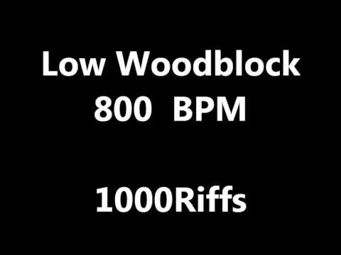 Low Woodblock Metronome : 800 BPM - Beats Per Minute