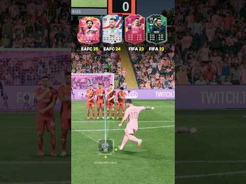 Messi’s Free Kicks Got Worse? 📉 FC 25 to FIFA 22