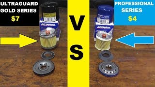 ACDELCO Oil Filter Comparison: Professional vs UltraGuard Gold