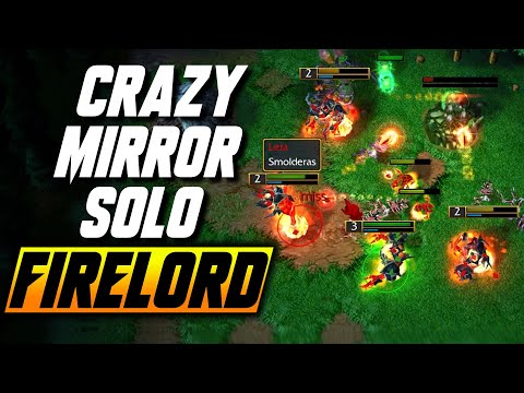 CRAZIEST Solo Firelord game - DID HE KNOW? - WC3 - Grubby