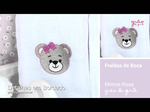 Jogo de Fraldas Boca Mimos Rosa | Ref: 54253