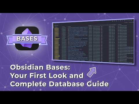 Obsidian Bases: Your First Look and Complete Databases Guide