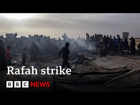 Dozens reported killed in Israeli strike on Rafah | BBC News