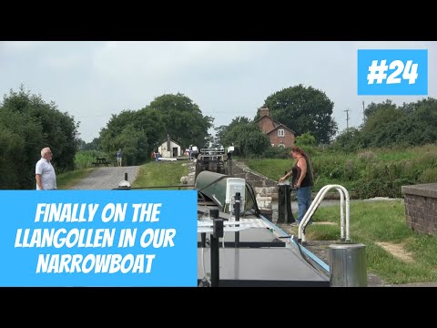 We finally make it onto the Llangollen in our narrowboat home to start trading