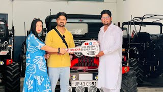Red & Black Moster Jeep Delivery Done ✅| Deepak Jain Motors | Contact 8221888008