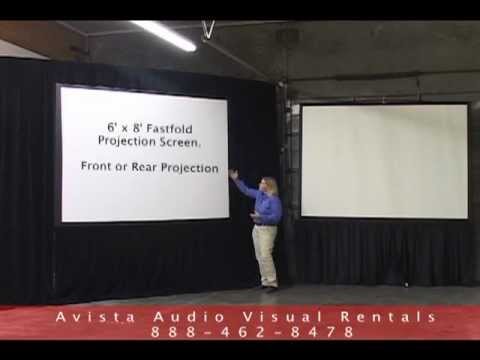 6x8 fastfold projection screen