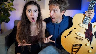 Video thumbnail for Unboxing a D'angelico Deluxe 59 Hollowbody Guitar by Sean Daniel