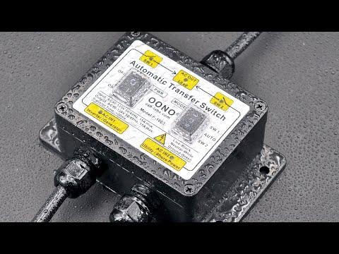 Manual and Automatic Transfer Switch, AC120V 15Amp ATS Auto Transfer Switch