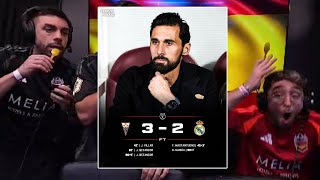😂DjMaRiiO REACCIONA A LA ELIMINACION DEL REAL MADRID CONTRA EL ALBACETE😂