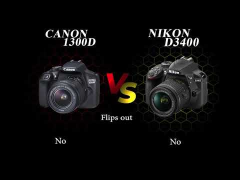 nikon d3400 vs canon 1300d